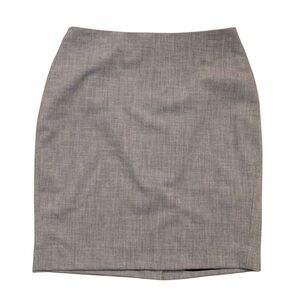 2/$30 Banana Republic Pencil Skirt 4 Petite Light Gray Over The Knee High Waist